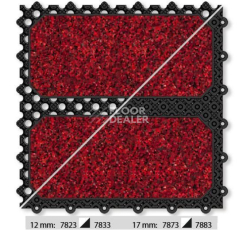 Грязезащитные покрытия Forbo Coral Tiles 7823.7833.7873.7883 Cardinal Red фото 1 | FLOORDEALER